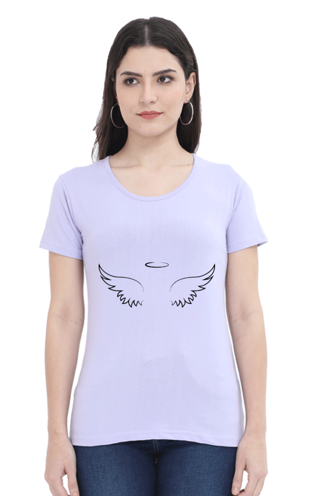 Celestial Wings Half Sleeve Printed T-shirt