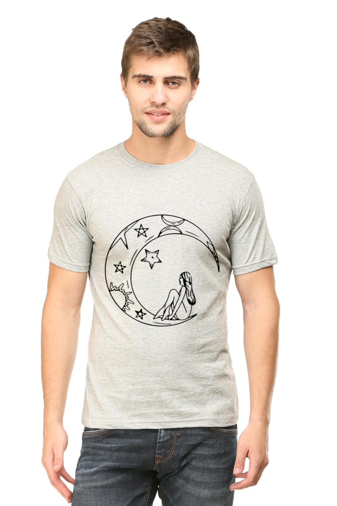 Half Moon Universe Printed T-Shirt