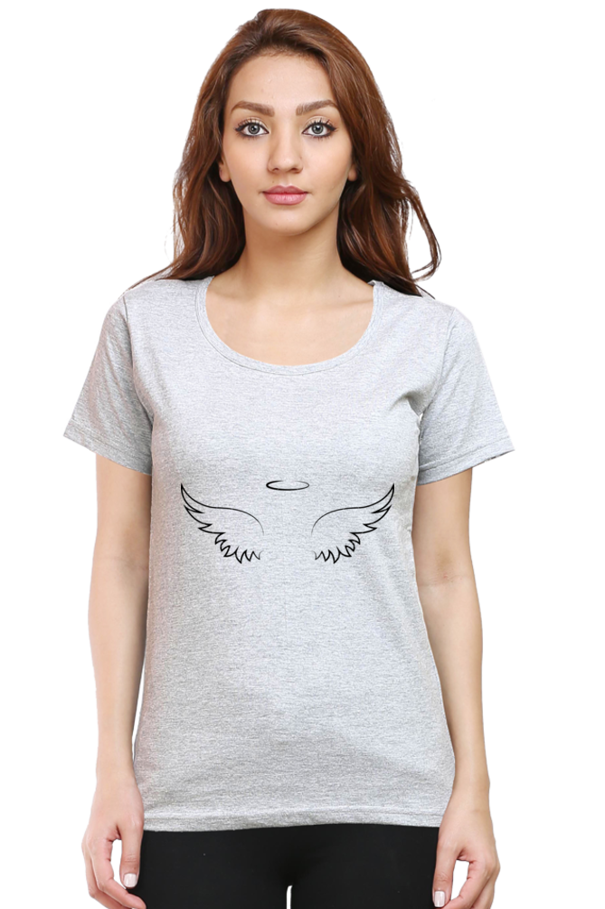 Celestial Wings Half Sleeve Printed T-shirt