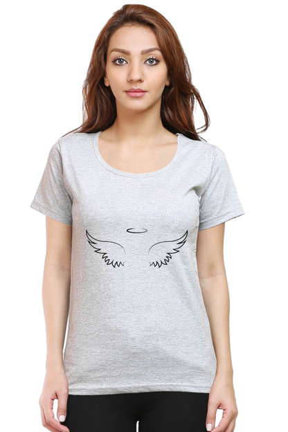 Celestial Wings Half Sleeve Printed T-shirt