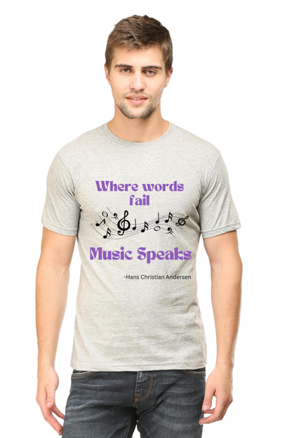 Melody Speaks Quote Printed T-Shirt