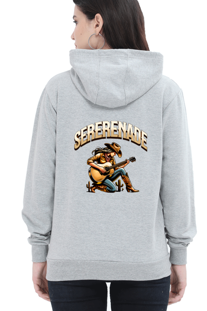 Cowgirl Serenade Art Printed Hoodie