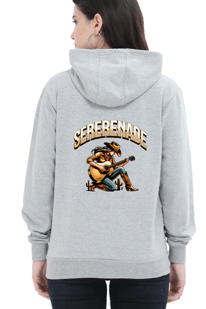 Cowgirl Serenade Art Printed Hoodie