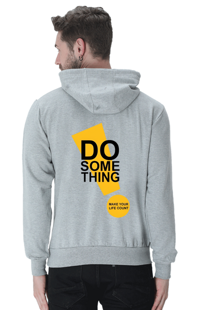 Do Something Quote Printed Hoodie