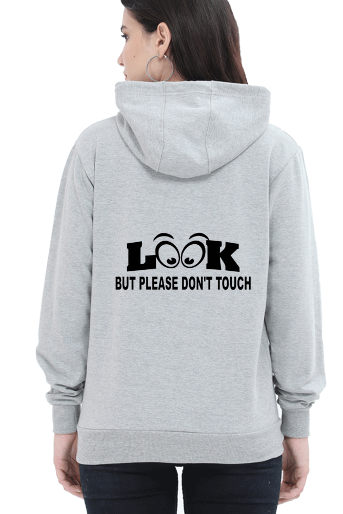 Look & Touch Causal Printed Hoodie