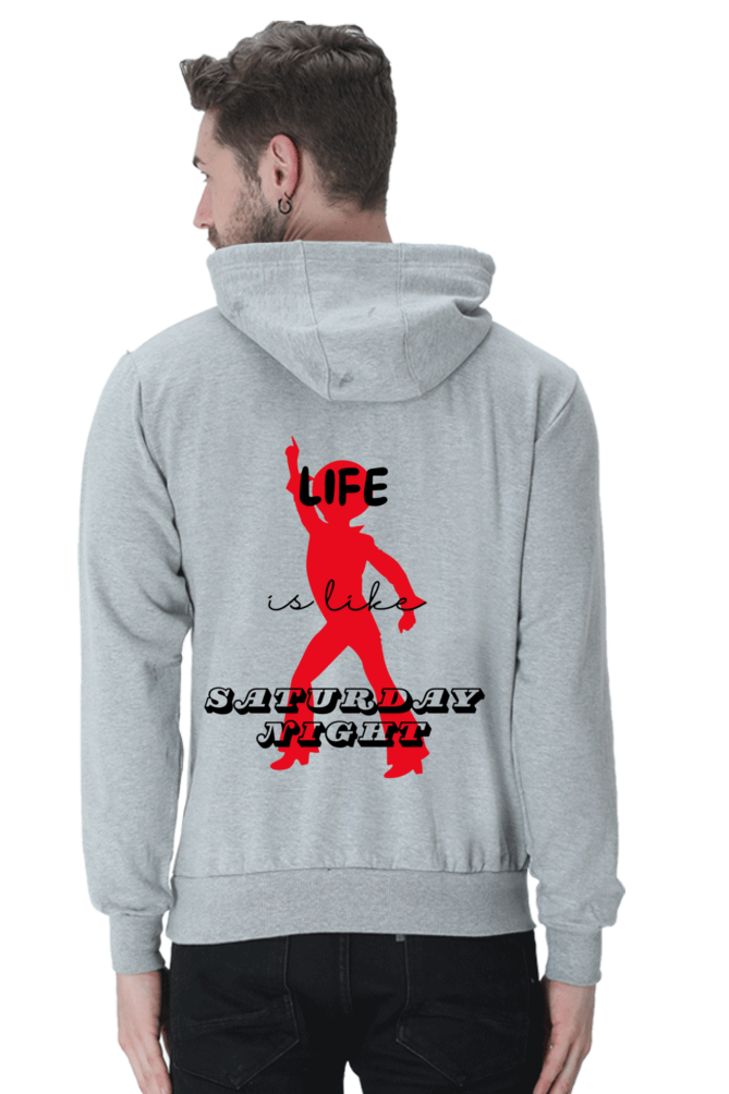 Life Quote Design Printed Hoodie Sweatshirt