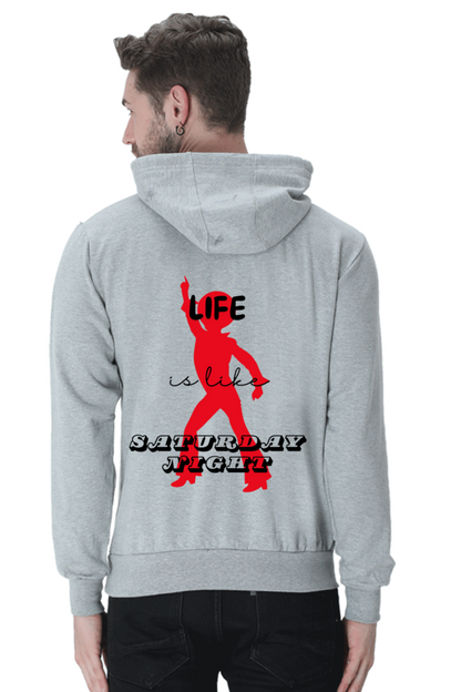 Life Quote Design Printed Hoodie Sweatshirt