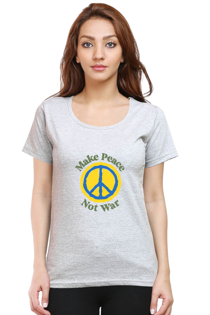 Peace Quote Thoughts Half Sleeve Printed T-Shirt