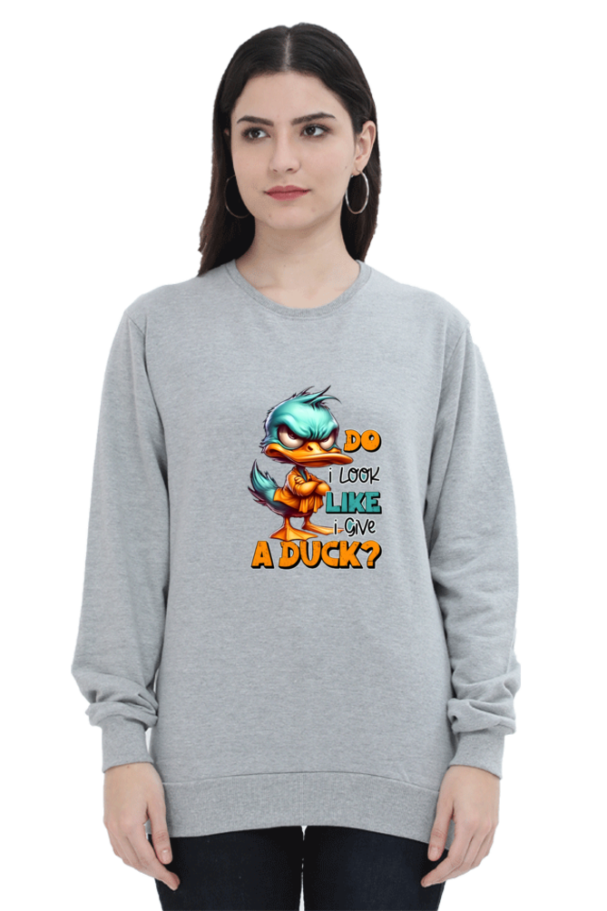 Angry Duck Graphic Printed Sweatshirt