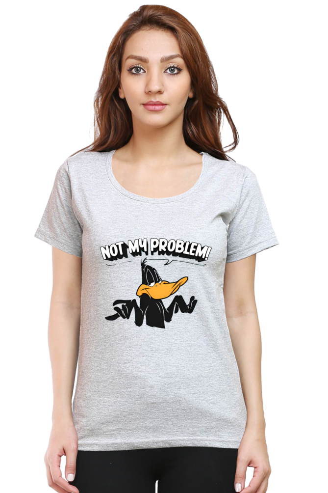 Not My Problem DuckTale Printed Half Sleeve T-Shirt