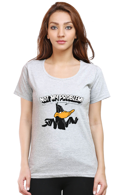 Not My Problem DuckTale Printed Half Sleeve T-Shirt