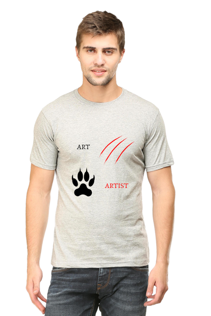 Lion Art & Artist Printed T-Shirt