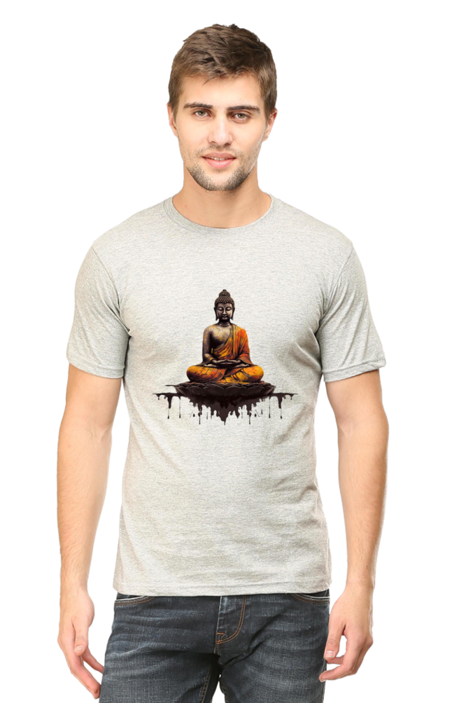 Buddha Clipart Printed T-Shirt