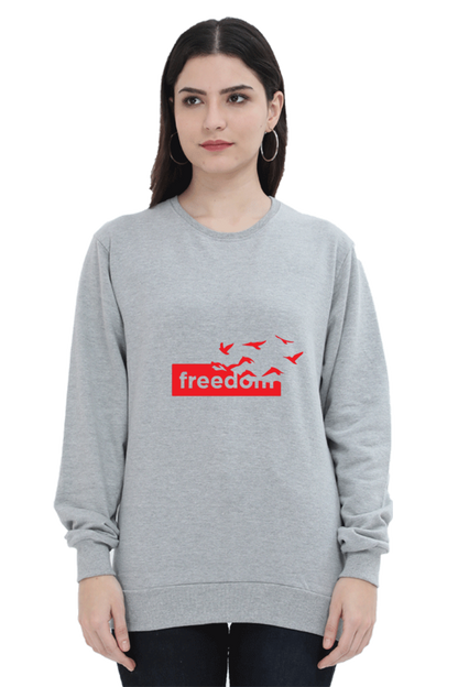 Freedom Thought Printed Sweatshirt