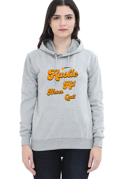 Hustle It Quote Printed Hoodie