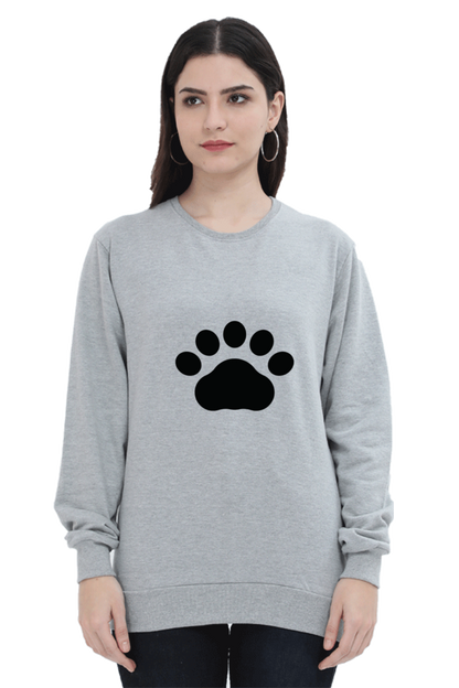 Paw Design Printed Sweatshirt