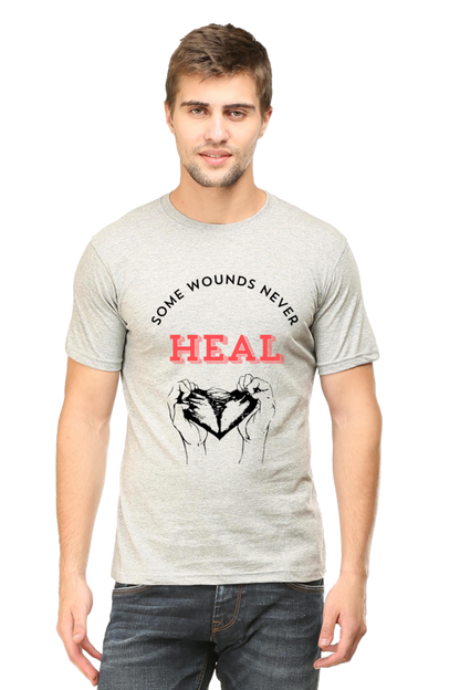 Wound Never Heal Quote Printed T-Shirt