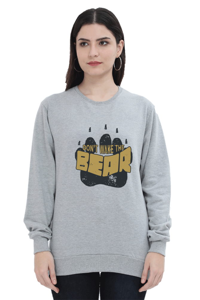 Bear Paw Design Printed Sweatshirt