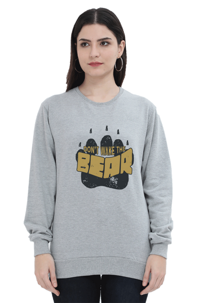 Bear Paw Design Printed Sweatshirt