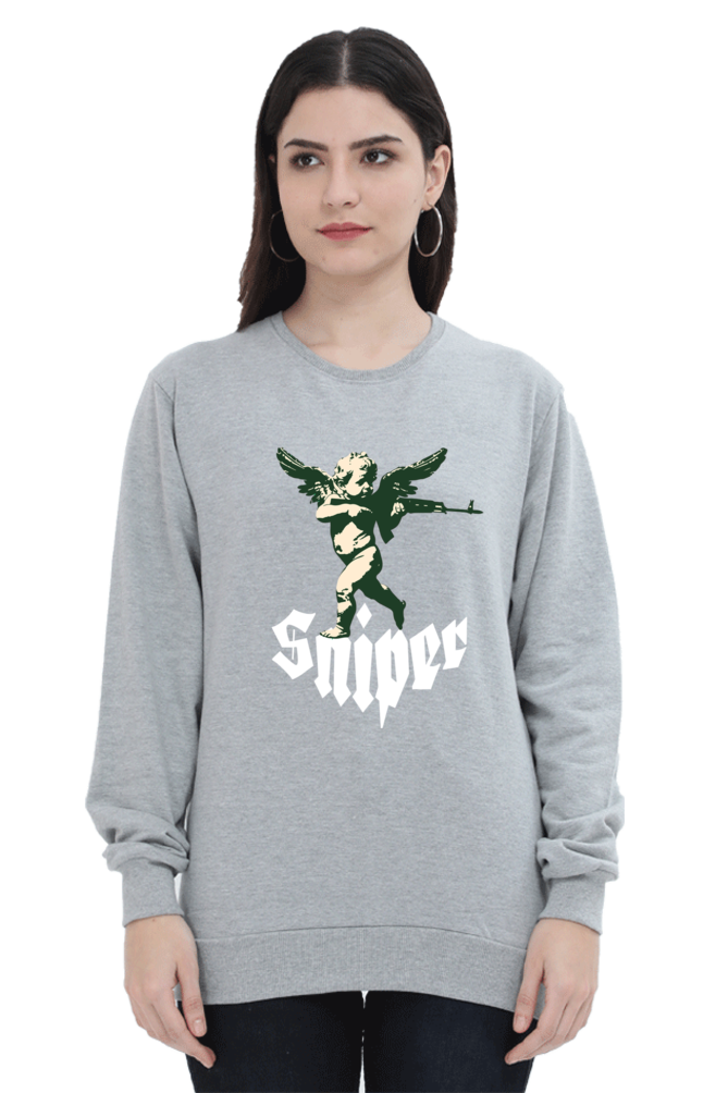 Cupid Sniper Printed Sweatshirt