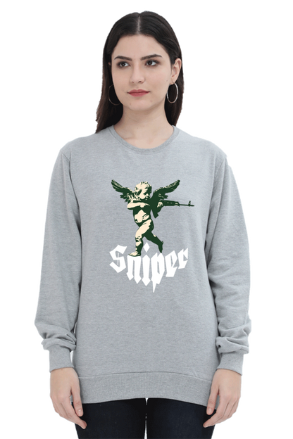 Cupid Sniper Printed Sweatshirt