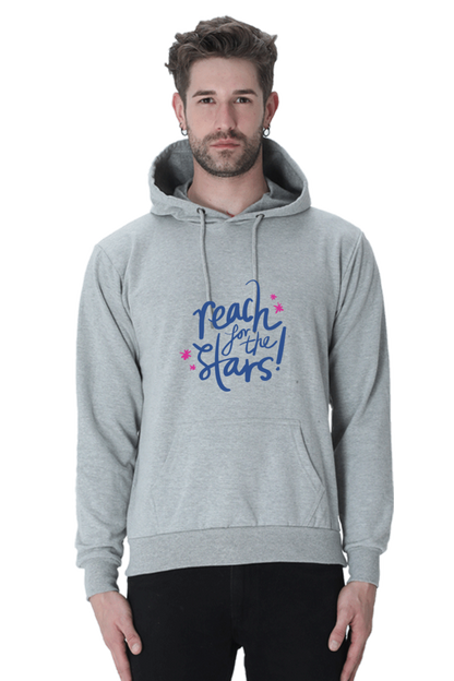 Reach Stars Printed Unisexual Hoodie Sweatshirt