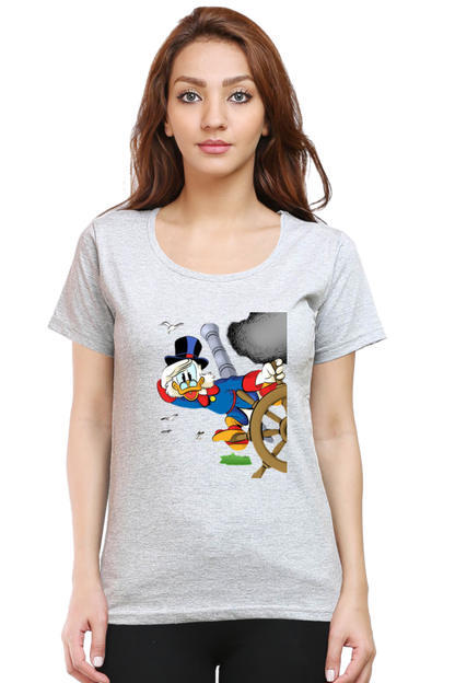 Ducktales Daze Design Half Sleeve Printed T-Shirt