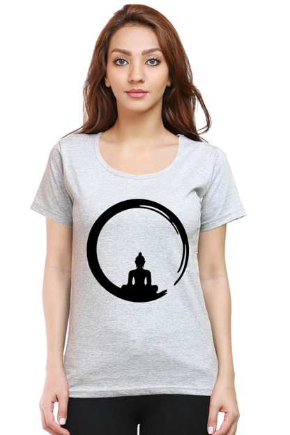 Ink Buddha Art Printed Half Sleeve T-Shirt