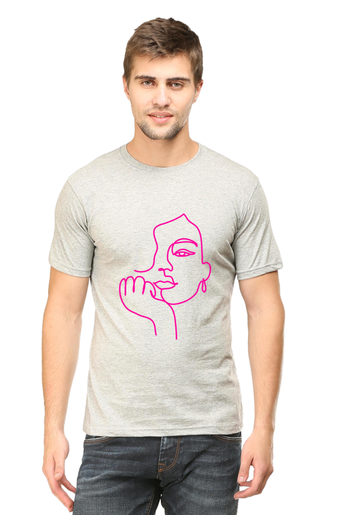 Feminine Grace Art Printed T-Shirt