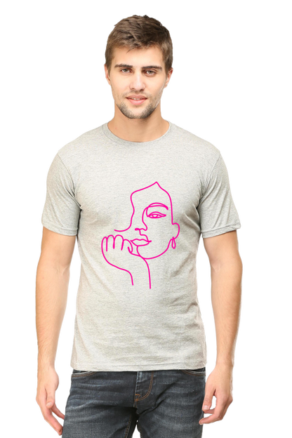 Feminine Grace Art Printed T-Shirt