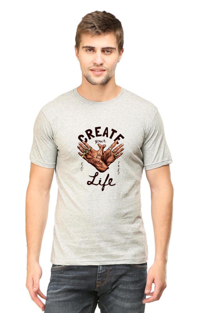 Create Your Life Art Printed T-Shirt