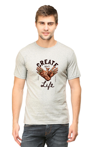 Create Your Life Art Printed T-Shirt