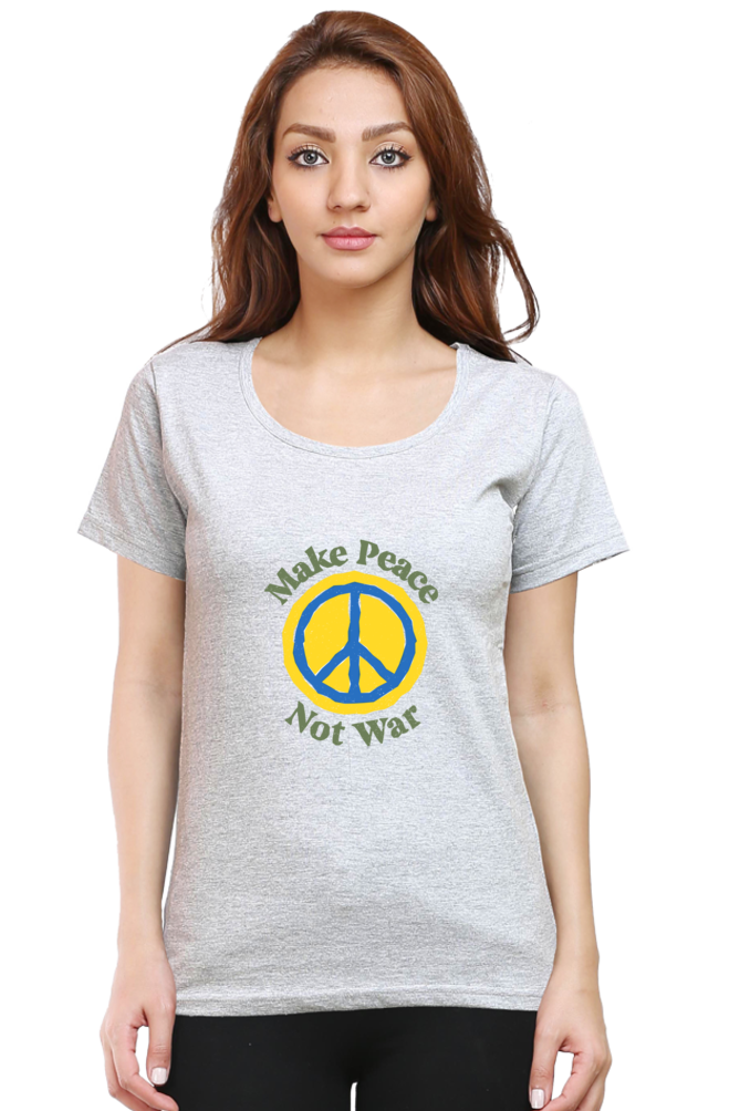 Peace Quote Thoughts Half Sleeve Printed T-Shirt