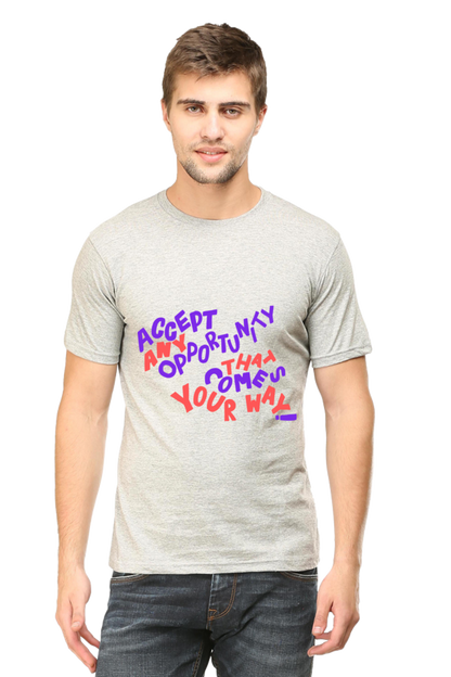 Accept Opportunity Quote Printed T-Shirt