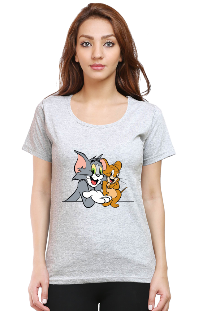 Tom & Jerry Hilarity Printed Half Sleeve T-Shirt