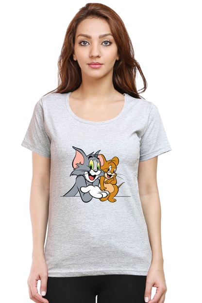 Tom & Jerry Hilarity Printed Half Sleeve T-Shirt