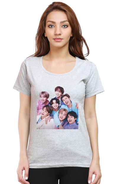 BTS Army Printed Half Sleeve T-shirt