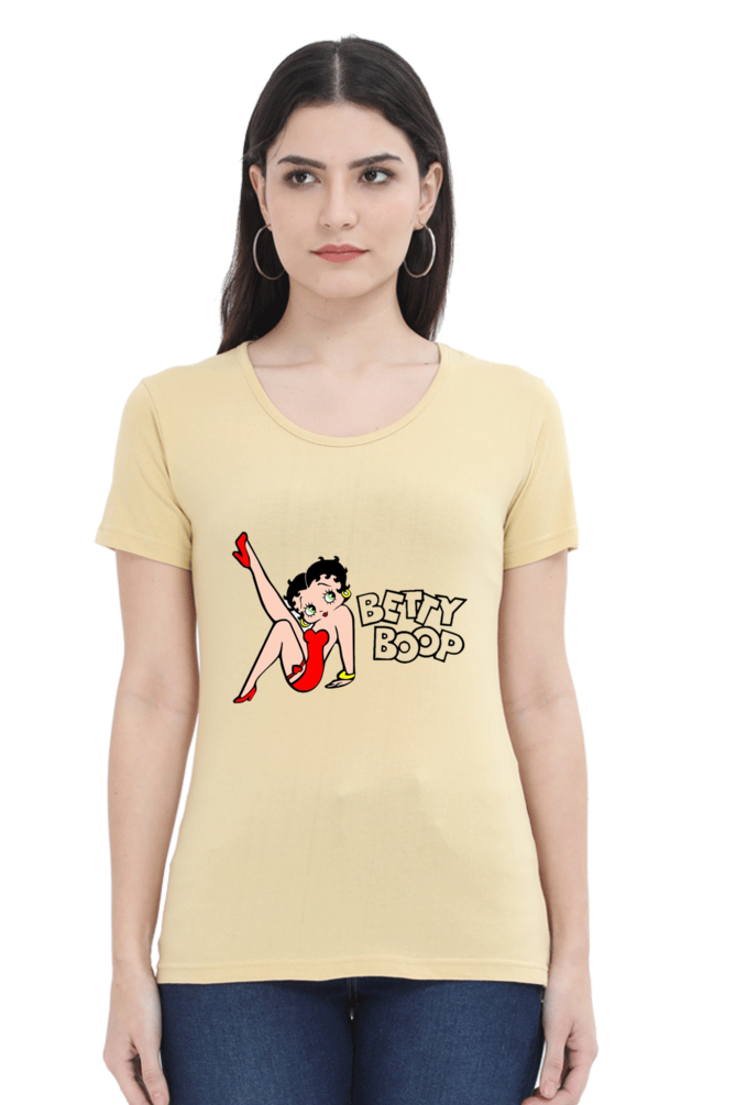 Betty Charm Printed Half Sleeve T-Shirts