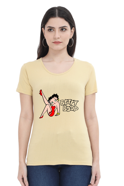 Betty Charm Printed Half Sleeve T-Shirts