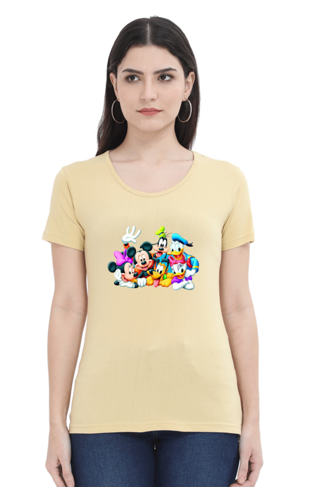 Mickey Mania Printed Half Sleeve T-Shirts