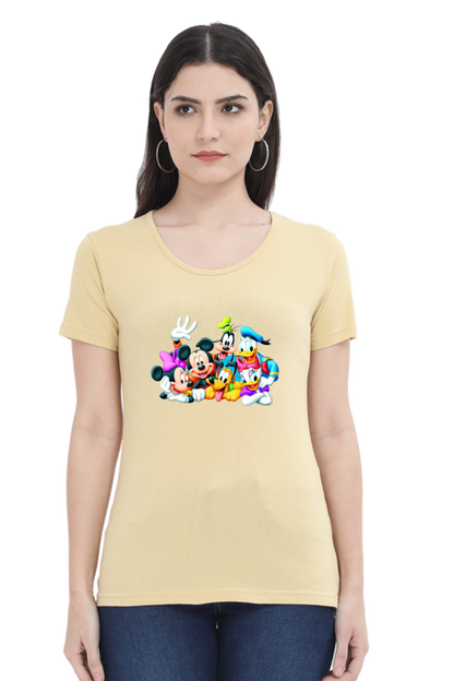 Mickey Mania Printed Half Sleeve T-Shirts