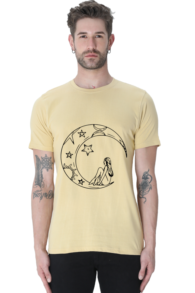 Half Moon Universe Printed T-Shirt