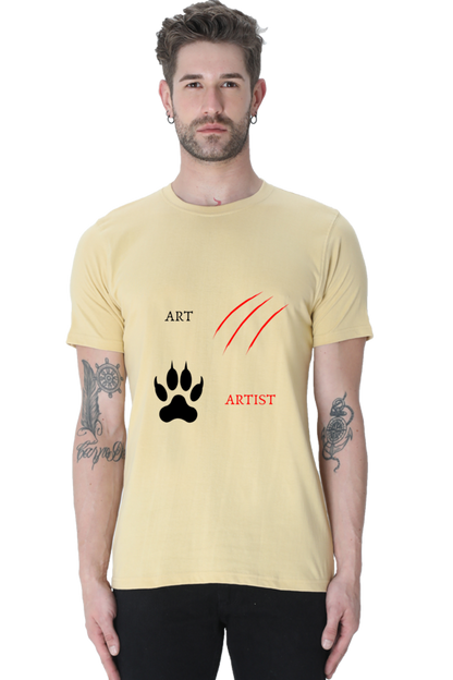 Lion Art & Artist Printed T-Shirt