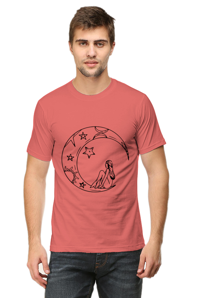 Half Moon Universe Printed T-Shirt