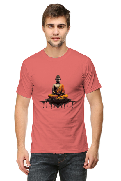 Buddha Clipart Printed T-Shirt