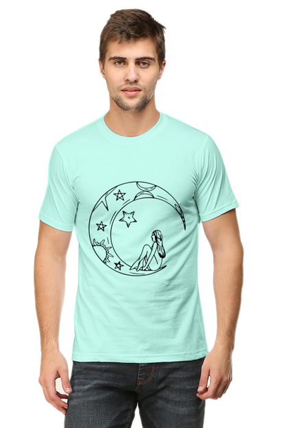 Half Moon Universe Printed T-Shirt