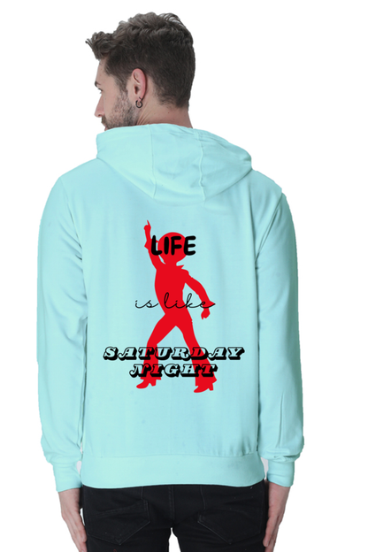 Life Quote Design Printed Hoodie Sweatshirt