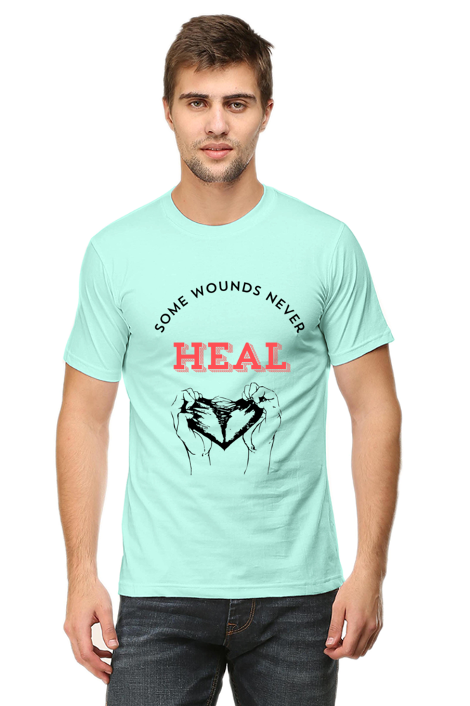 Wound Never Heal Quote Printed T-Shirt