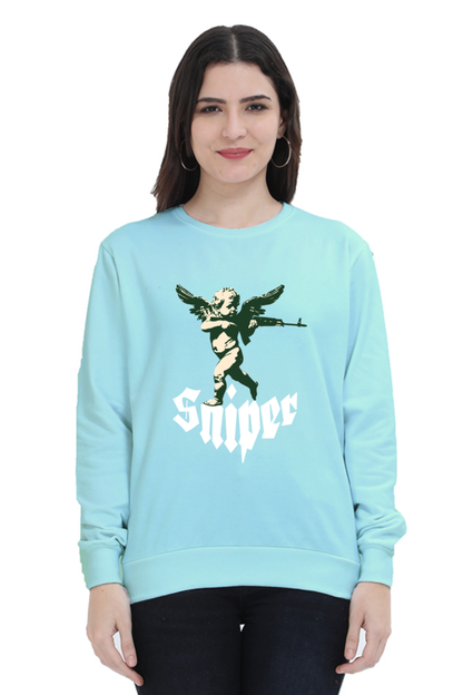 Cupid Sniper Printed Sweatshirt