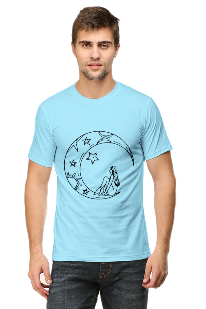 Half Moon Universe Printed T-Shirt